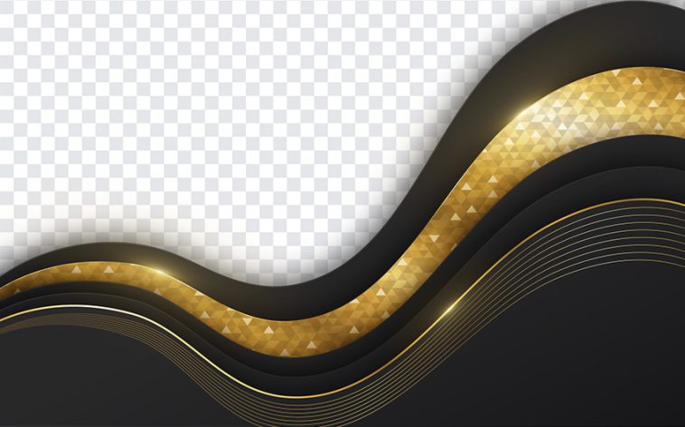 Gold Wave, Gold, Gold Wave PNG, Wave PNG, Black and Gold, PNG, PNG Images, Transparent Files, png free, png file, Free PNG, png download,