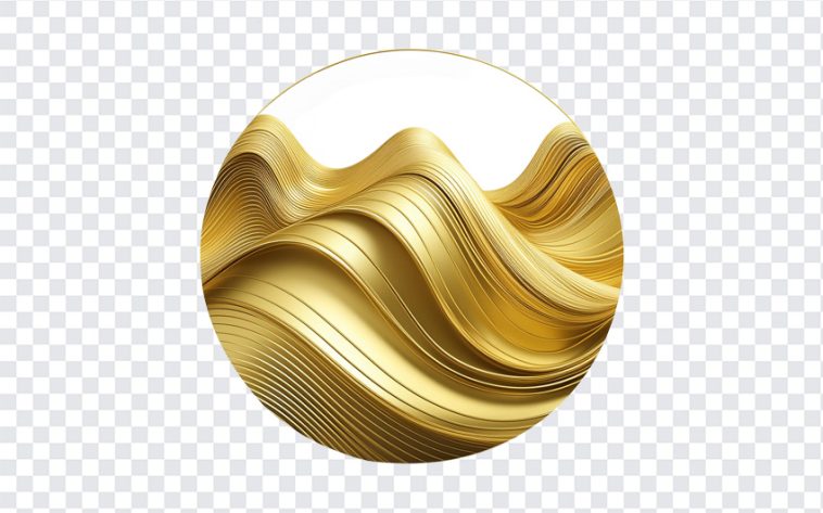 Golden Wavy Round, Golden Wavy, Golden Wavy Round PNG, Wave PNG, Golden, PNG, PNG Images, Transparent Files, png free, png file, Free PNG, png download,