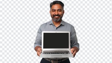 Indian Person Holding Laptop, Indian Person Holding, Indian Person Holding Laptop PNG, Indian Person, Holding Laptop PNG, Asian, Laptop PNG, India, PNG, PNG Images, Transparent Files, png free, png file, Free PNG, png download,