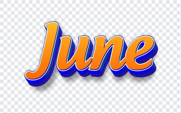 June, Month, June PNG, Calender, Monthly, PNG, PNG Images, Transparent Files, png free, png file, Free PNG, png download,
