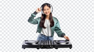 Korean DJ Girl, Korean DJ, Korean DJ Girl PNG, Korean, DJ Girl PNG, Korean Girl PNG, Party PNG, DJ PNG, PNG, PNG Images, Transparent Files, png free, png file, Free PNG, png download,