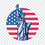 Librerty Statue with USA Flag, Librerty Statue with USA Flag PNG, USA Flag, Librerty Statue, PNG, PNG Images, Transparent Files, png free, png file, Free PNG, png download,