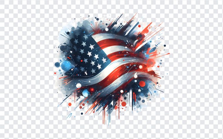 USA Watercolors Flag, USA Watercolors, USA Watercolors Flag PNG, July 4th, Freedom Day, Peace, America, Great America USA, PNG, PNG Images, Transparent Files, png free, png file, Free PNG, png download,