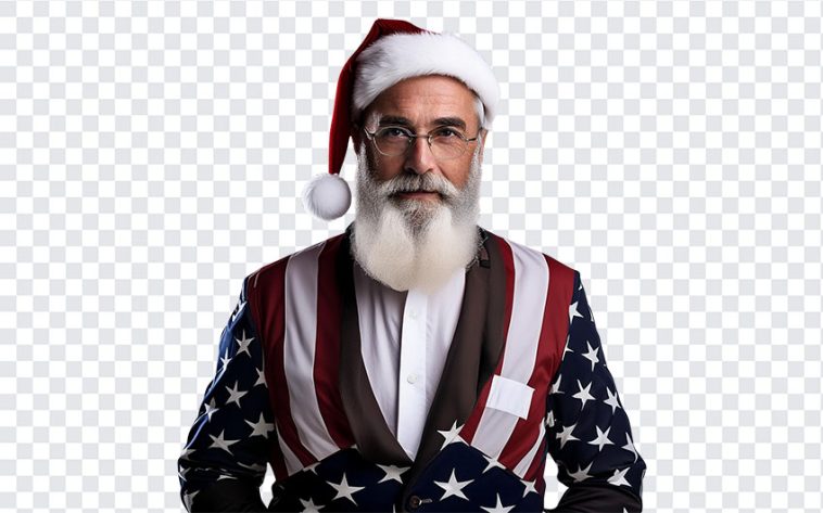 American Santa, American, American Santa PNG, Santa PNG, Santa Claus, PNG, PNG Images, Transparent Files, png free, png file, Free PNG, png download,