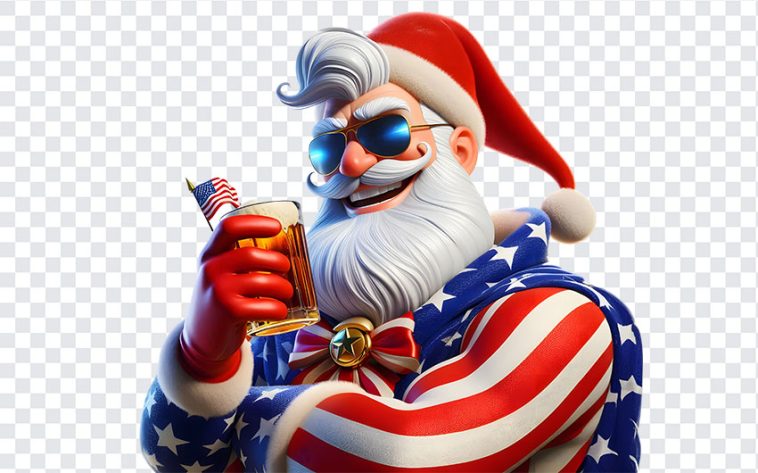 American Style Santa Claus, American Style Santa, American Style Santa Claus PNG, Santa Claus PNG, American Style, PNG, PNG Images, Transparent Files, png free, png file, Free PNG, png download,