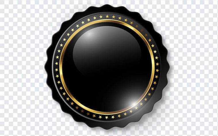 Black and Gold Badge, Black and Gold, Black and Gold Badge PNG, PNG, PNG Images, Transparent Files, png free, png file, Free PNG, png download,