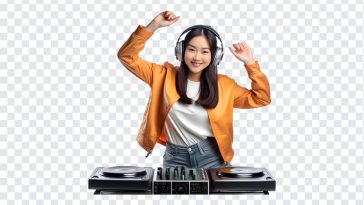 Cute Korean DJ Girl, Cute Korean DJ, Cute Korean DJ Girl PNG, Cute Korean, PNG, DJ Girl PNG, PNG Images, Transparent Files, png free, png file, Free PNG, png download,