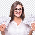 Girl with Money, Girl with, Girl with Money PNG, Girl, Money, Money PNG, PNG, PNG Images, Transparent Files, png free, png file, Free PNG, png download,