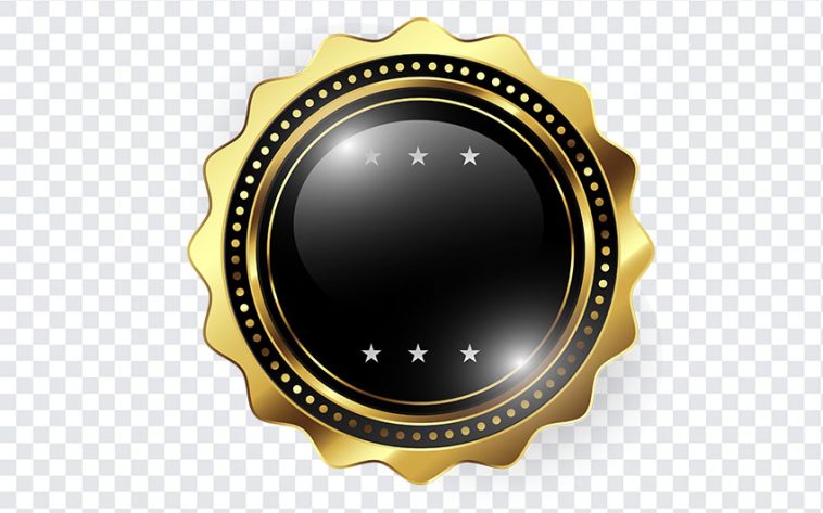 Gold and Black Badge, Gold and Black, Gold and Black Badge PNG, PNG, PNG Images, Transparent Files, png free, png file, Free PNG, png download,