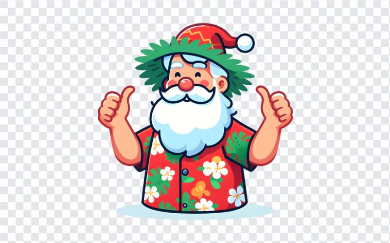 Luau Santa Claus, Luau Santa, Luau Santa Claus PNG, Luau, PNG, PNG Images, Transparent Files, png free, png file, Free PNG, png download,