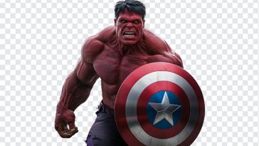 Red Hulk with Captain's Shield, Red Hulk with Captain's, Red Hulk with Captain's Shield PNG, Captain's Shield PNG, Red Hulk PNG, Captain America Brave new world, PNG, PNG Images, Transparent Files, png free, png file, Free PNG, png download,