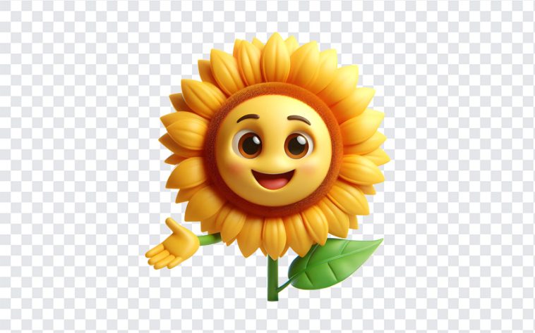 Sunflower 3D Cute Character, Sunflower 3D Cute, Sunflower 3D Cute Character PNG, Sunflower 3D, Sunflower PNG, Cute Sunflower PNG, PNG, PNG Images, Transparent Files, png free, png file, Free PNG, png download,