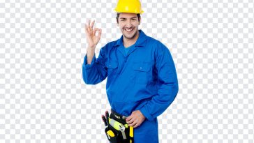 Worker, Hand Sign, Worker PNG, Blue Suit, Handyman, Engineer, PNG, PNG Images, Transparent Files, png free, png file, Free PNG, png download,