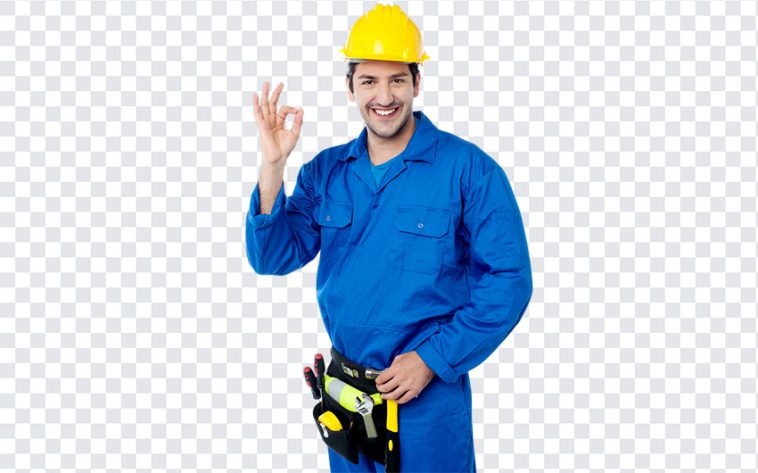 Worker, Hand Sign, Worker PNG, Blue Suit, Handyman, Engineer, PNG, PNG Images, Transparent Files, png free, png file, Free PNG, png download,