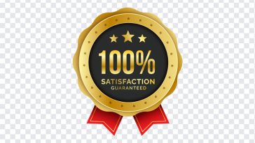 Satisfaction Badge, Satisfaction, Satisfaction Badge PNG, Badge PNG, Gold Badge, PNG, PNG Images, Transparent Files, png free, png file, Free PNG, png download,