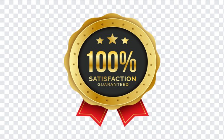 Satisfaction Badge, Satisfaction, Satisfaction Badge PNG, Badge PNG, Gold Badge, PNG, PNG Images, Transparent Files, png free, png file, Free PNG, png download,