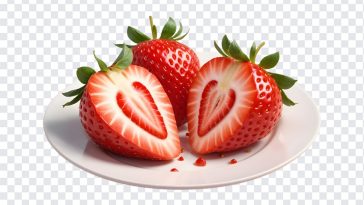 Strawberry Plate, Strawberry, Strawberry Plate PNG, Dessert, PNG, PNG Images, Transparent Files, png free, png file, Free PNG, png download,