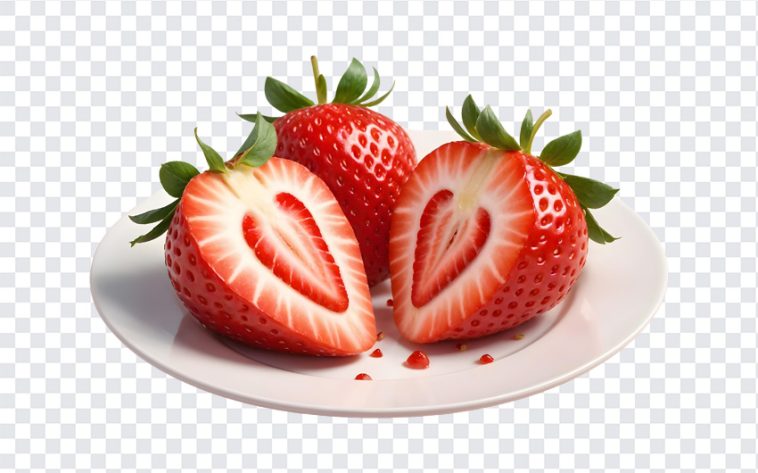 Strawberry Plate, Strawberry, Strawberry Plate PNG, Dessert, PNG, PNG Images, Transparent Files, png free, png file, Free PNG, png download,