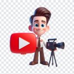 Youtube Character, Youtube, Youtube Character PNG, Character PNG, PNG, PNG Images, Transparent Files, png free, png file, Free PNG, png download,