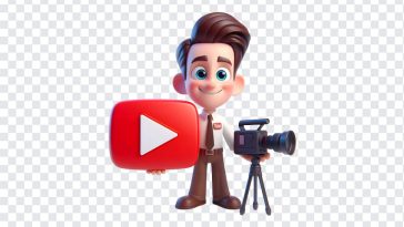 Youtube Character, Youtube, Youtube Character PNG, Character PNG, PNG, PNG Images, Transparent Files, png free, png file, Free PNG, png download,