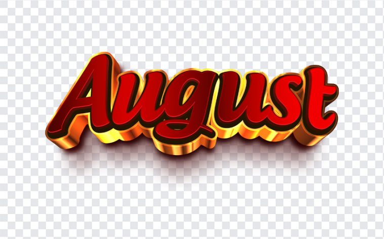 August, Month, August PNG, Monthly, Typography, Sale, PNG, PNG Images, Transparent Files, png free, png file, Free PNG, png download,