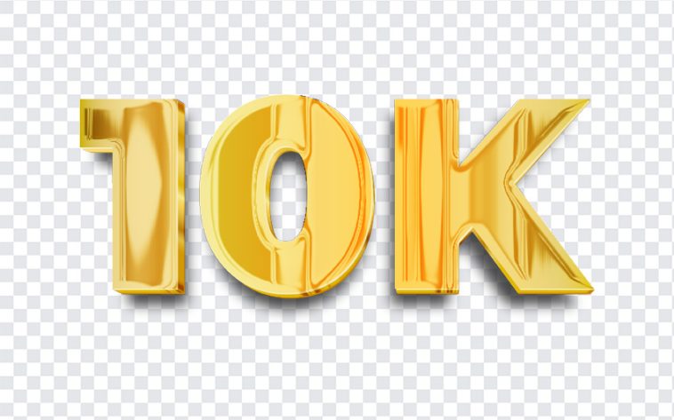 Golden 10K, Golden, Golden 10K PNG, Socialmedia, Followers, PNG, PNG Images, Transparent Files, png free, png file, Free PNG, png download,