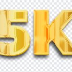 Golden 5K, Golden, Golden 5K PNG, Social Media, Followers,, PNG, PNG Images, Transparent Files, png free, png file, Free PNG, png download,