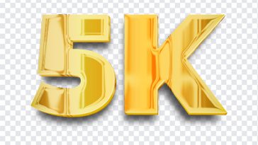 Golden 5K, Golden, Golden 5K PNG, Social Media, Followers,, PNG, PNG Images, Transparent Files, png free, png file, Free PNG, png download,