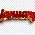 January, Month, January PNG, Typography, PNG, PNG Images, Transparent Files, png free, png file, Free PNG, png download,