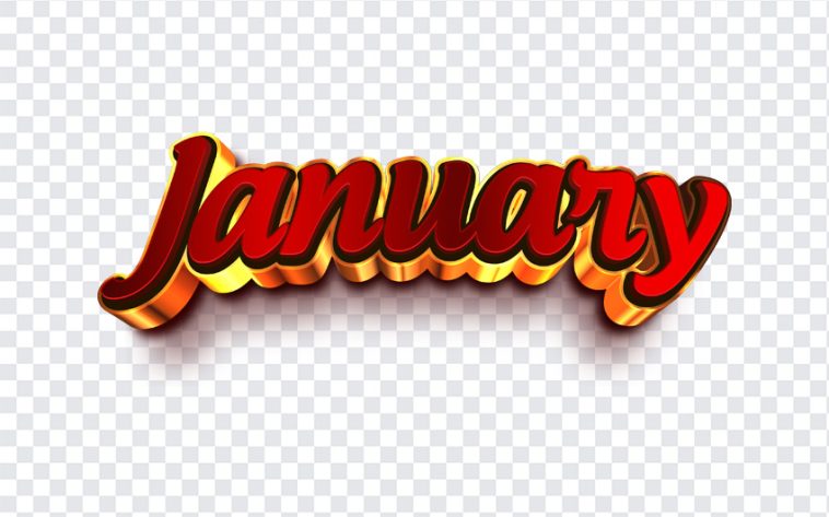 January, Month, January PNG, Typography, PNG, PNG Images, Transparent Files, png free, png file, Free PNG, png download,