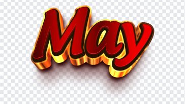 May, Month, May PNG, OFfer, Monthly, Typography, 3D, PNG, PNG Images, Transparent Files, png free, png file, Free PNG, png download,