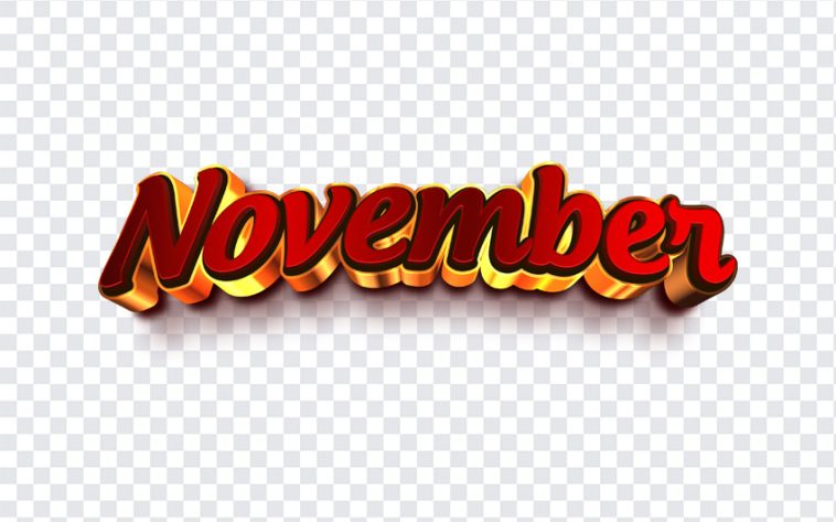 November, Month, November PNG, Typography, Monthly, Sale, PNG, PNG Images, Transparent Files, png free, png file, Free PNG, png download,