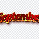 September, Hello September, September PNG, Month PNG, Monthly Sale PNG, PNG Images, Transparent Files, png free, png file, Free PNG, png download,