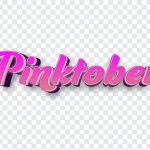 Pinktober Text, Pinktober, Pinktober Text PNG, Typography, PNG, PNG Images, Transparent Files, png free, png file, Free PNG, png download,