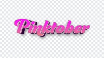 Pinktober Text, Pinktober, Pinktober Text PNG, Typography, PNG, PNG Images, Transparent Files, png free, png file, Free PNG, png download,