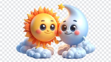 Sun and Moon Character, Sun and Moon, Sun and Moon Character PNG, PNG, PNG Images, Transparent Files, png free, png file, Free PNG, png download,