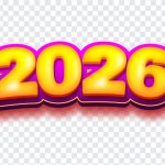 2026 Year Text, 2026 Year, 2026 Year Text PNG, 2026, Happy New Year, New Year, PNG, PNG Images, Transparent Files, png free, png file, Free PNG, png download,