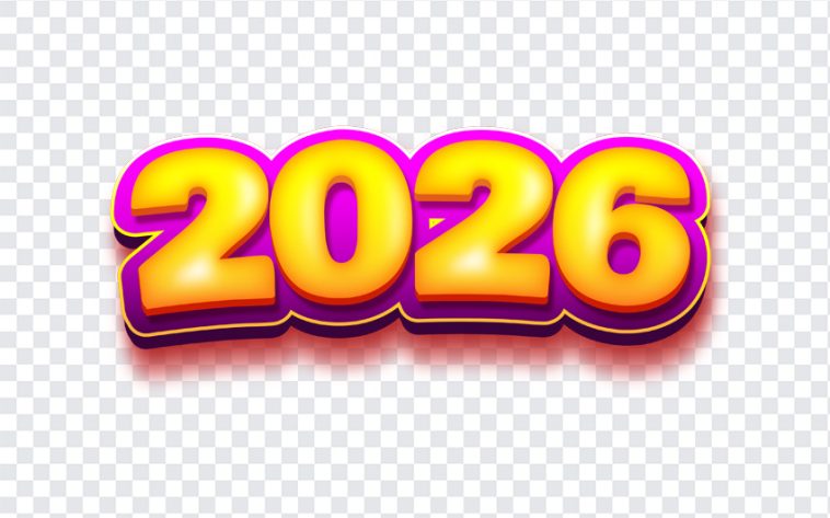 2026 Year Text, 2026 Year, 2026 Year Text PNG, 2026, Happy New Year, New Year, PNG, PNG Images, Transparent Files, png free, png file, Free PNG, png download,