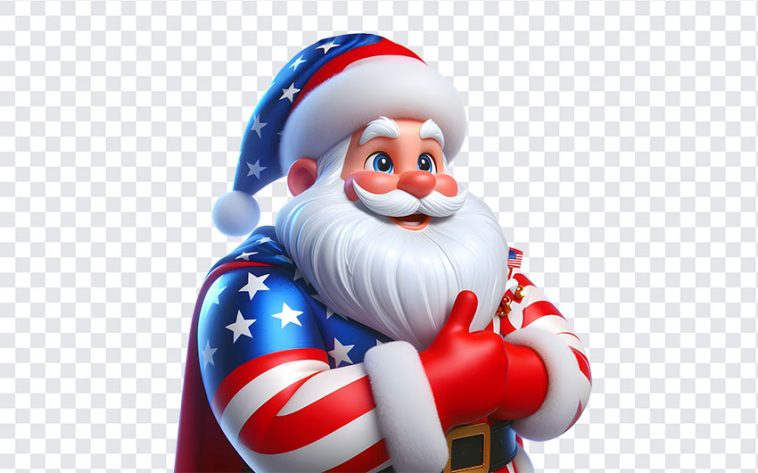 American Santa Claus, American Santa, American Santa Claus PNG, American, Santa Claus PNG, USA, USA Santa Claus PNG, Christmas, Xmas, PNG, PNG Images, Transparent Files, png free, png file, Free PNG, png download,