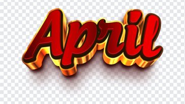 April, Typograpyh, April PNG, Sale, PNG, PNG Images, Transparent Files, png free, png file, Free PNG, png download,