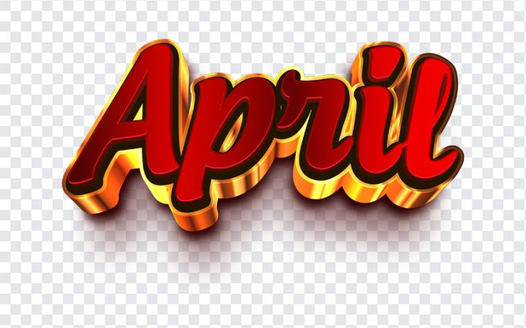 April, Typograpyh, April PNG, Sale, PNG, PNG Images, Transparent Files, png free, png file, Free PNG, png download,