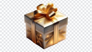 Golden Present Box, Golden Present, Golden Present Box PNG, Present Box PNG, Gift Box, Christmas Gift, Golden, PNG, PNG Images, Transparent Files, png free, png file, Free PNG, png download,