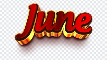 June, Month, June PNG, Monthly, Discount, Sale Text, Typography, PNG, PNG Images, Transparent Files, png free, png file, Free PNG, png download,