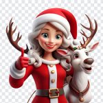 Lady Santa, Lady, Lady Santa PNG, Christmas, Santa PNG, Xmas, December, PNG, PNG Images, Transparent Files, png free, png file, Free PNG, png download,