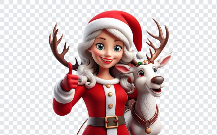 Lady Santa, Lady, Lady Santa PNG, Christmas, Santa PNG, Xmas, December, PNG, PNG Images, Transparent Files, png free, png file, Free PNG, png download,