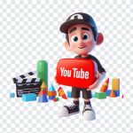 Pixar Style Youtuber, Pixar Style, Pixar Style Youtuber PNG, Youtuber PNG, Youtube, Tshirt Design, Pixar, PNG, PNG Images, Transparent Files, png free, png file, Free PNG, png download,