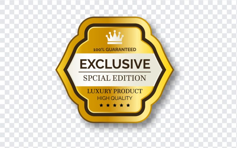 Exclusive Gold Badge, Exclusive Gold, Exclusive Gold Badge PNG, Exclusive, Gold Badge PNG, Product Badge, PNG, PNG Images, Transparent Files, png free, png file, Free PNG, png download,