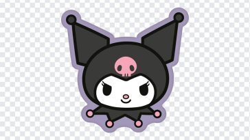 Kuromi Face, Kuromi, Kuromi Face PNG, PNG, PNG Images, Transparent Files, png free, png file, Free PNG, png download,