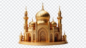 3D Gold Muslim Mosque, 3D Gold Muslim, 3D Gold Muslim Mosque PNG, 3D Gold, Muslim Mosque PNG, PNG, PNG Images, Transparent Files, png free, png file, Free PNG, png download,