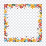 Floral Frame, Floral, Floral Frame PNG, Frame PNG, PNG, PNG Images, Transparent Files, png free, png file, Free PNG, png download,